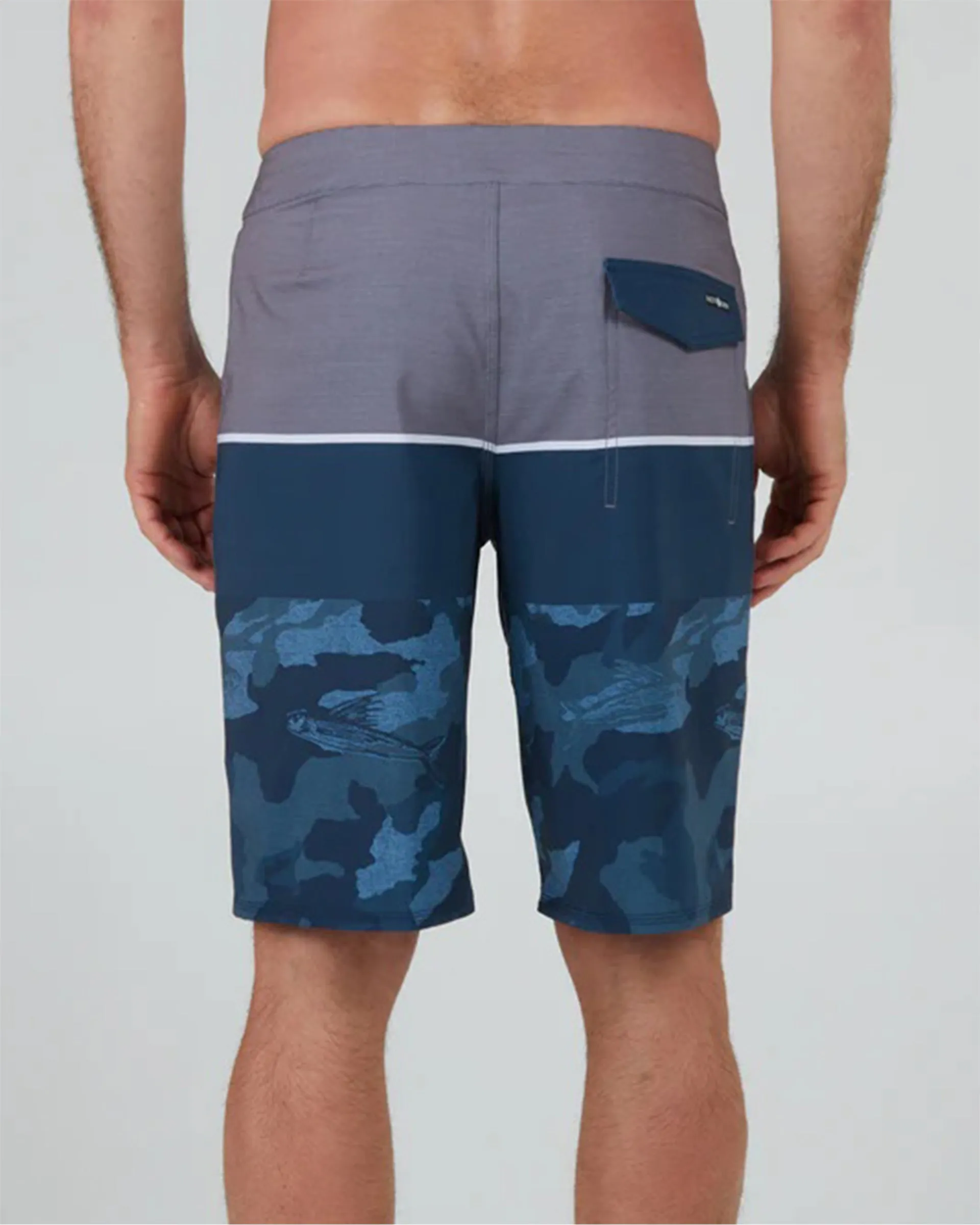 Stacked 21" Boardshort - Blue Camo