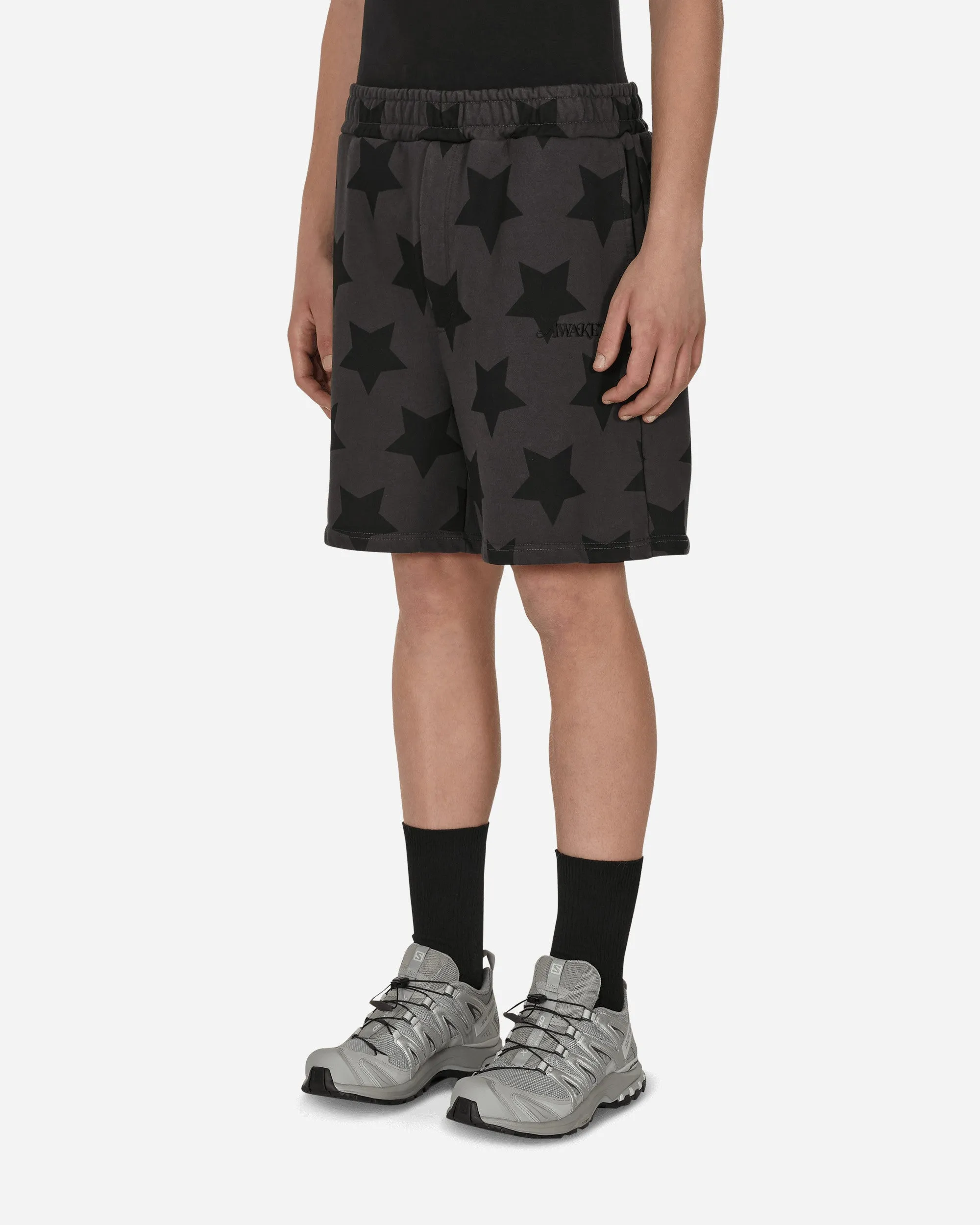 Star Printed Sweatshorts Grey