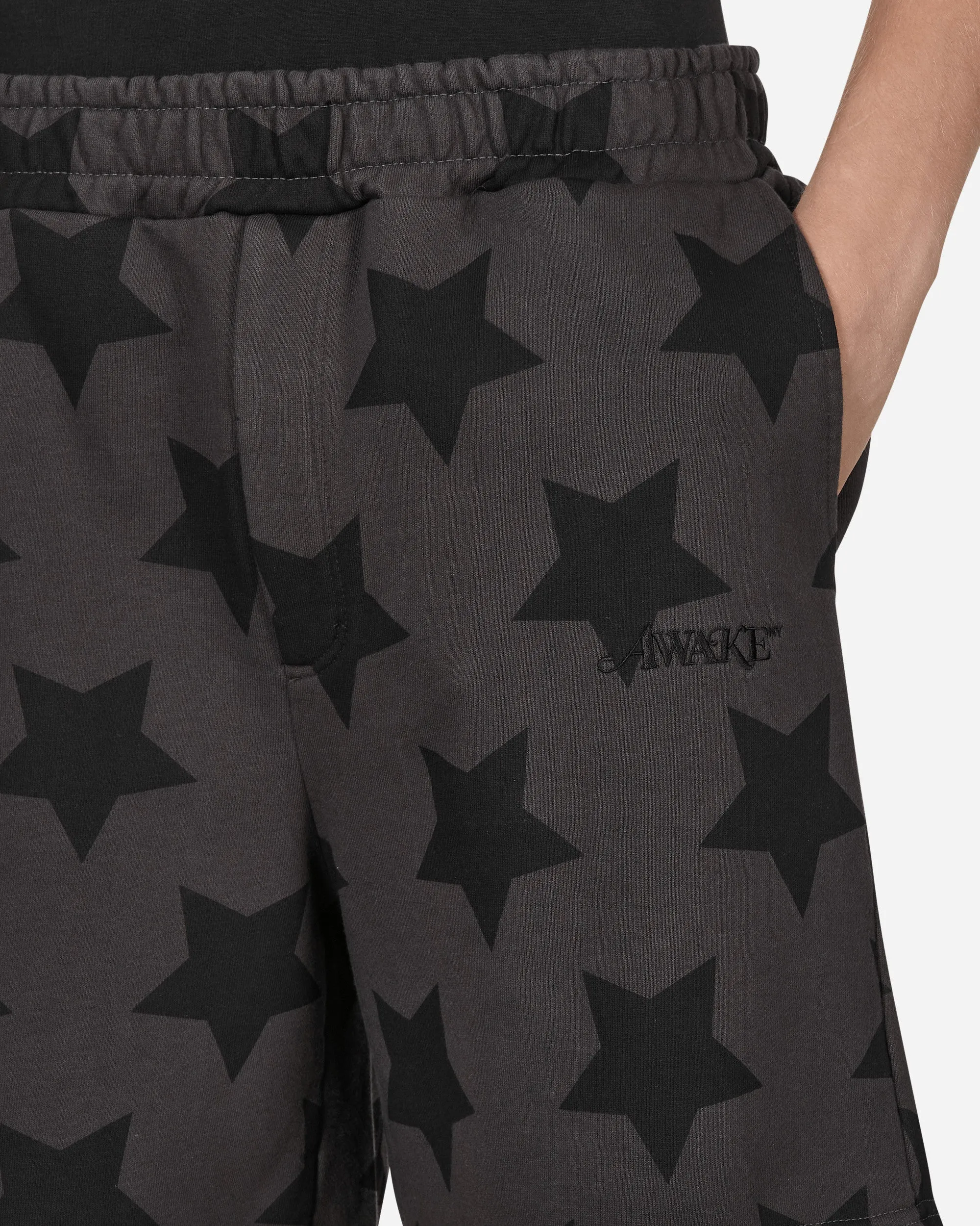 Star Printed Sweatshorts Grey