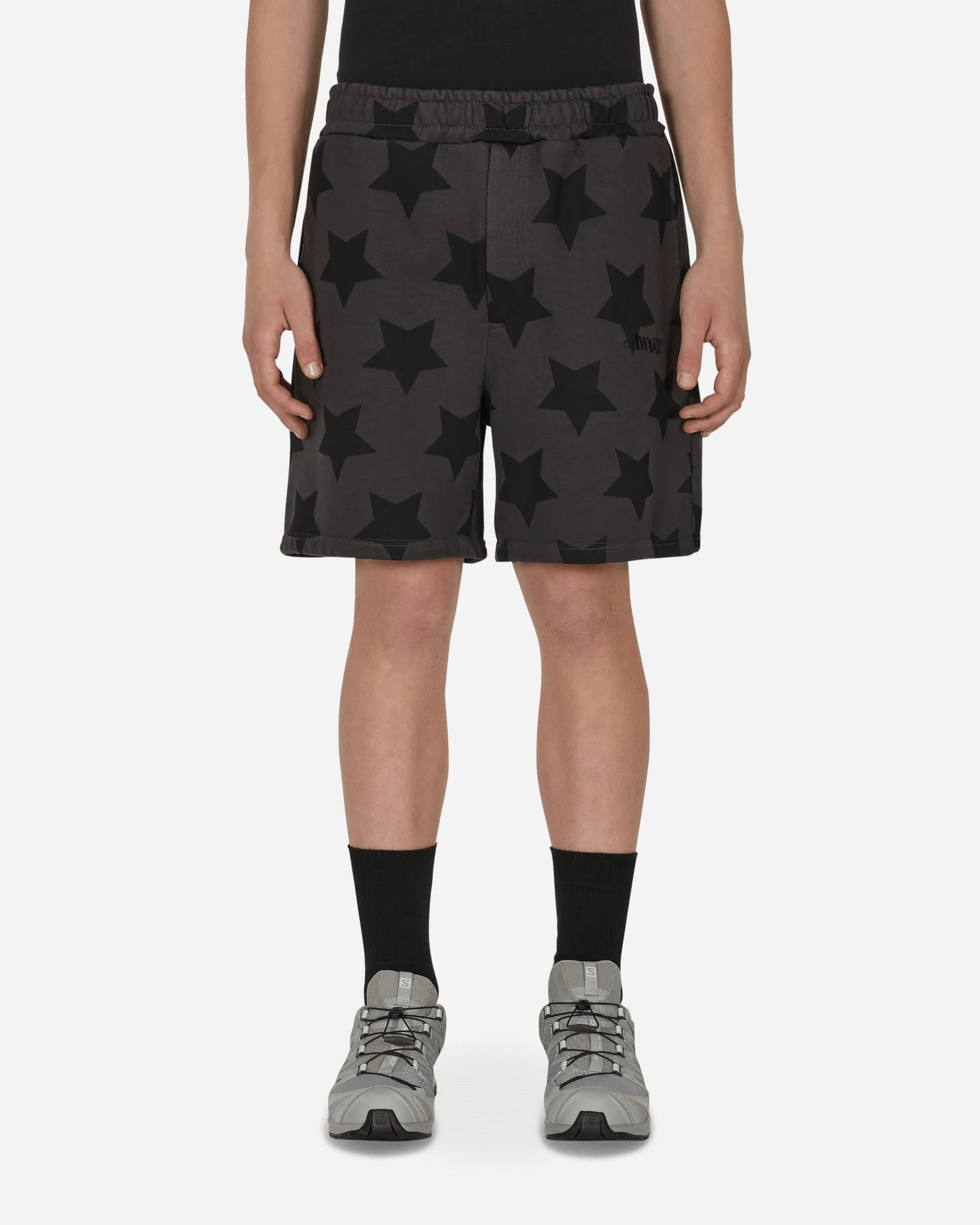Star Printed Sweatshorts Grey