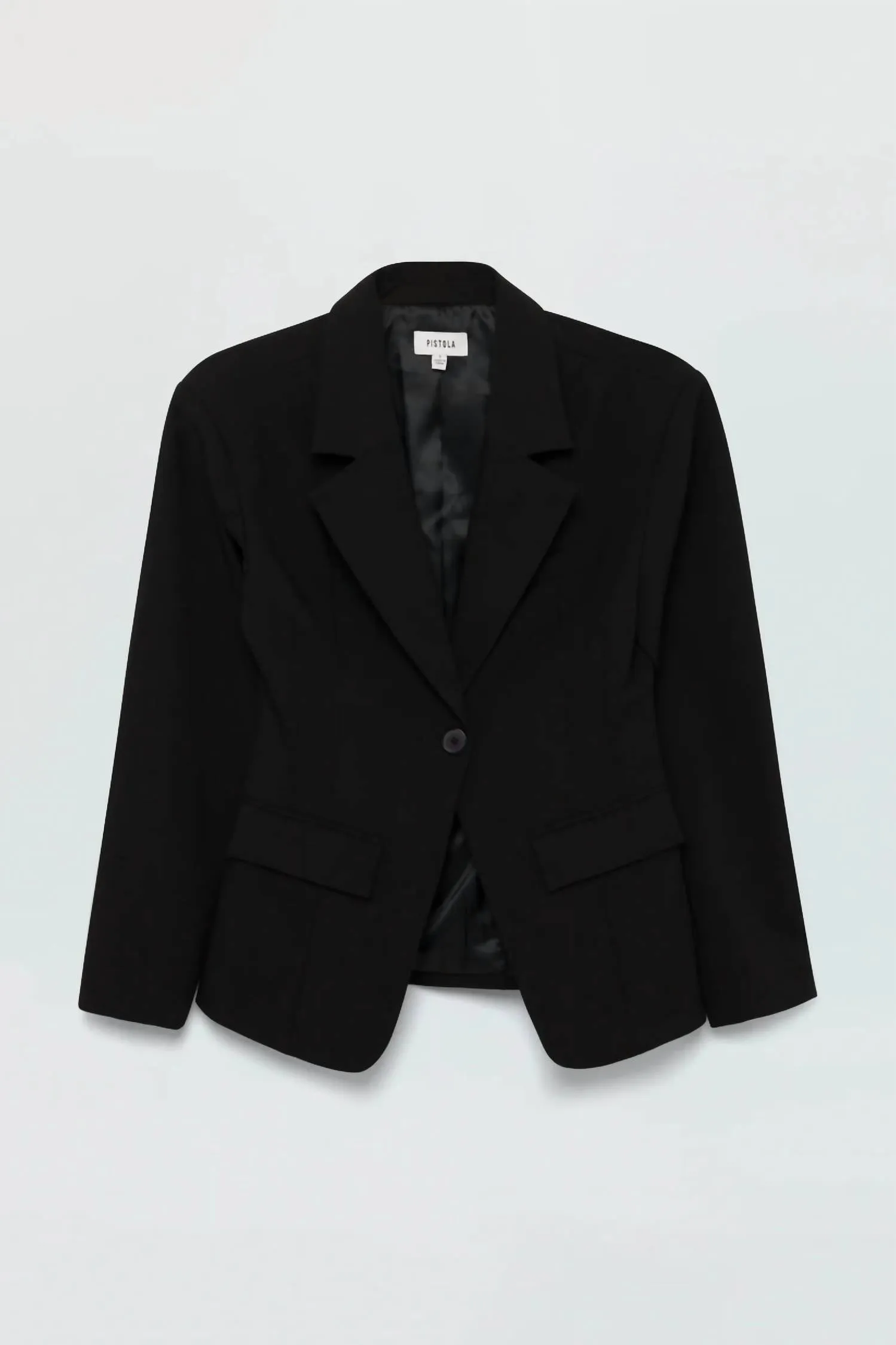 Stassi Cinched Waist Blazer In Black