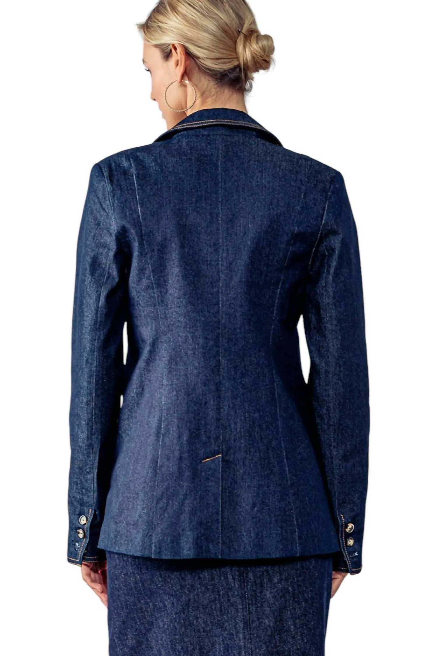 Stitch Denim Blazer