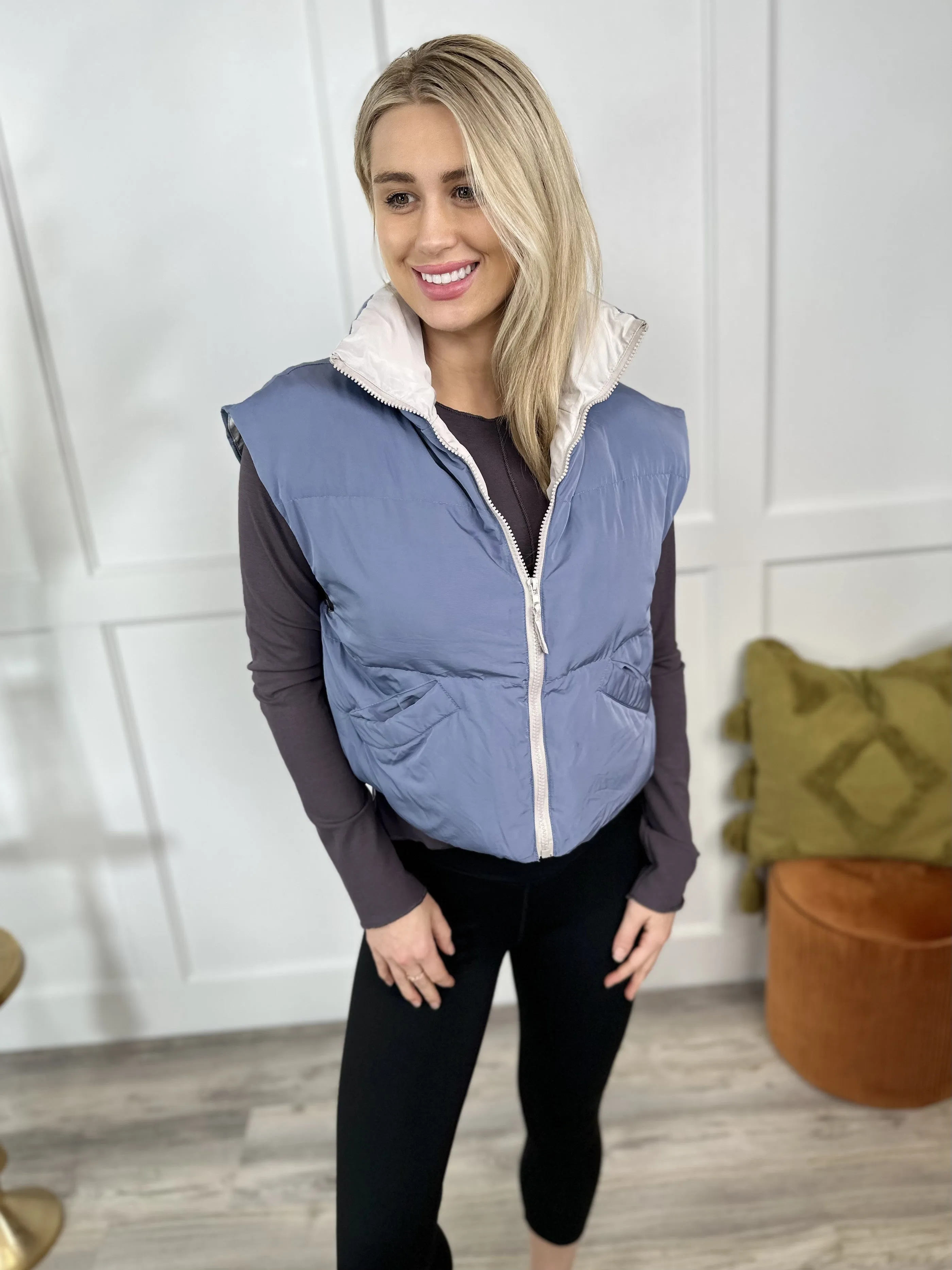 Style Freak Cropped Puffer Vest *Final Sale*