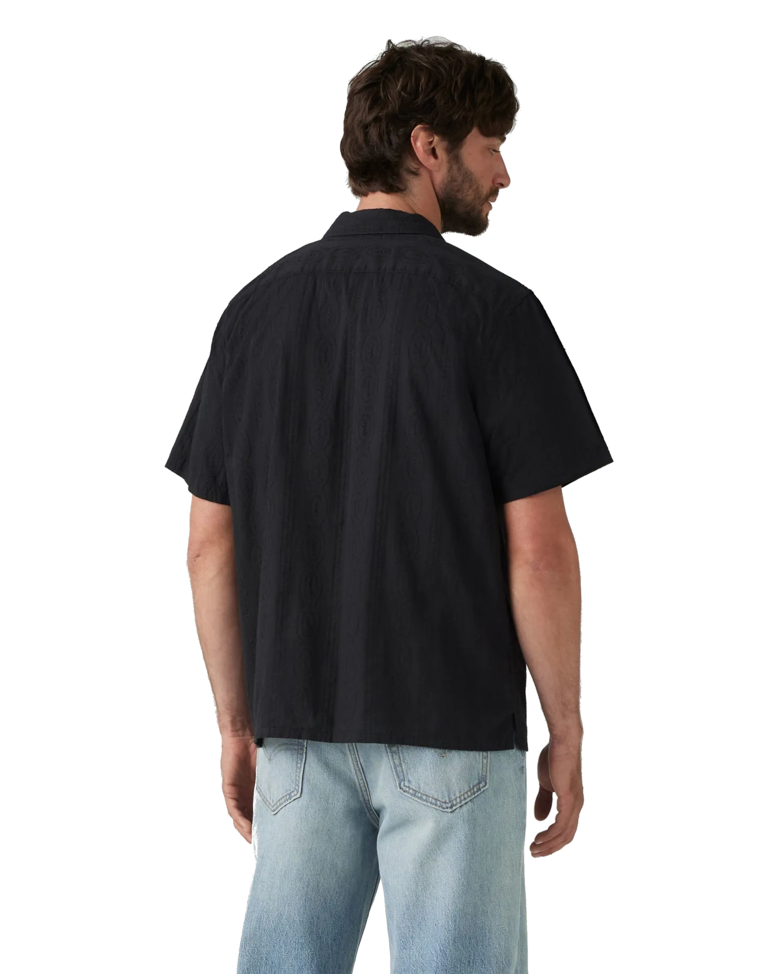 Sunset Camp Shirt in Jet Black