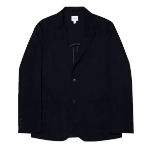 Sunspel Brushed Cotton Blazer Navy