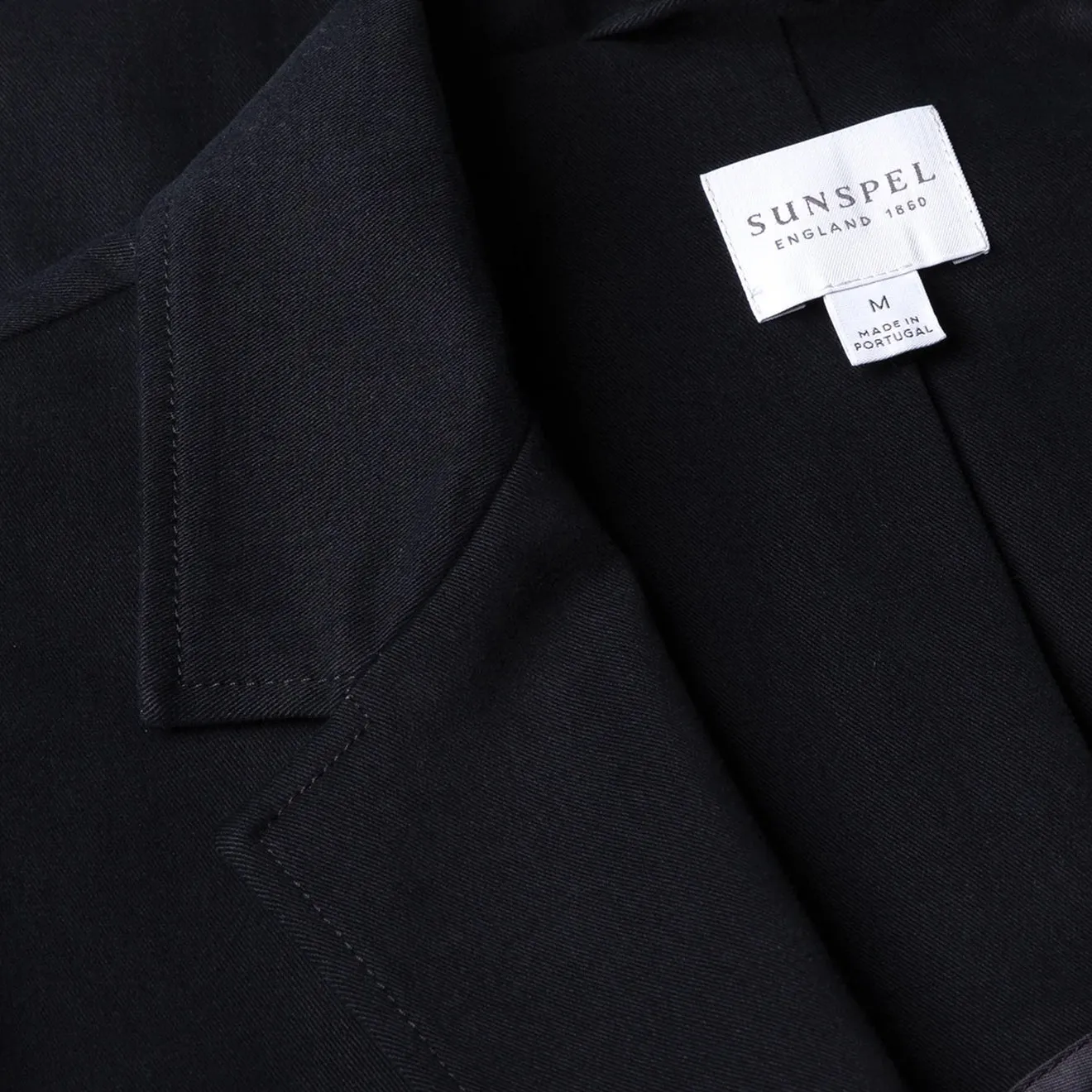 Sunspel Brushed Cotton Blazer Navy