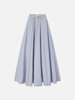 The Denim Ball Skirt -- Celeste