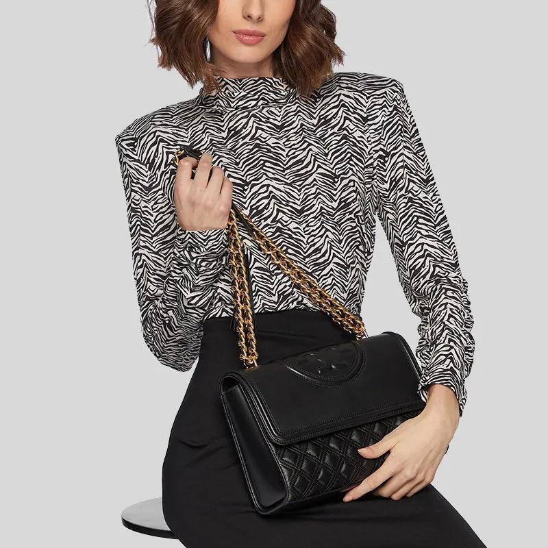 Tory Burch Bags TORY BURCH Fleming Convertible Shoulder Bag Black 76997