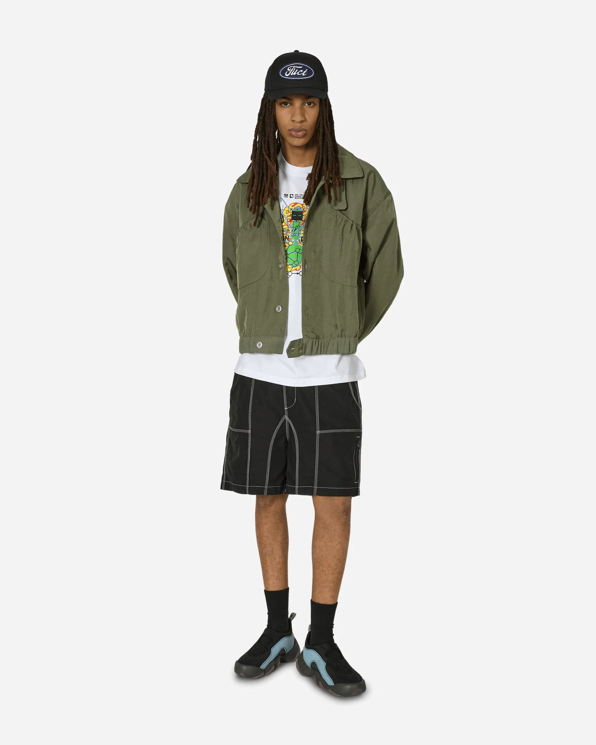 Triple Needle Bishop Shorts Black