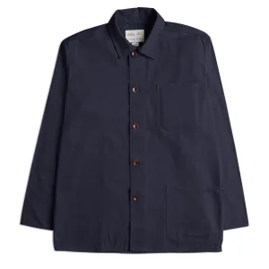 USKEES 3001 Buttoned Overshirt Midnight Blue