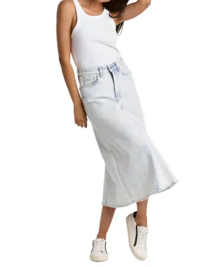 Vanessa Midi Skirt In Denim