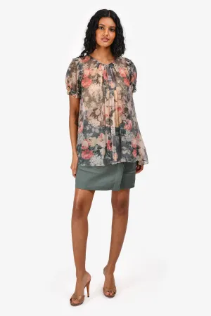 Vince Green Linen Mini Skirt Size 2