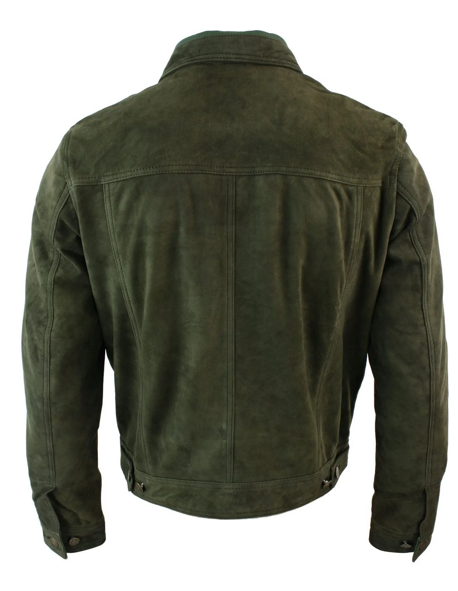 Vintage Denim Retro Suede Leather Jacket