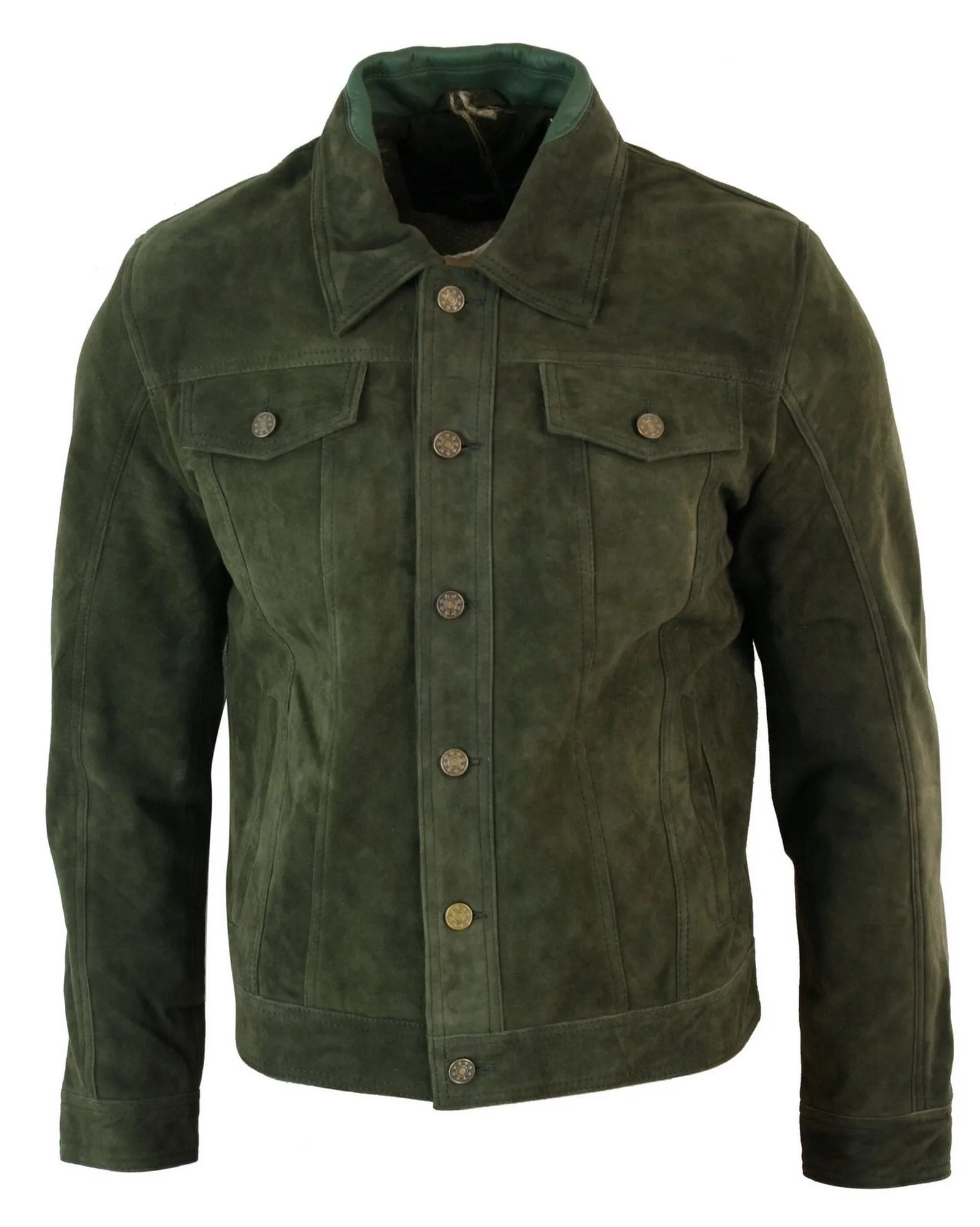 Vintage Denim Retro Suede Leather Jacket