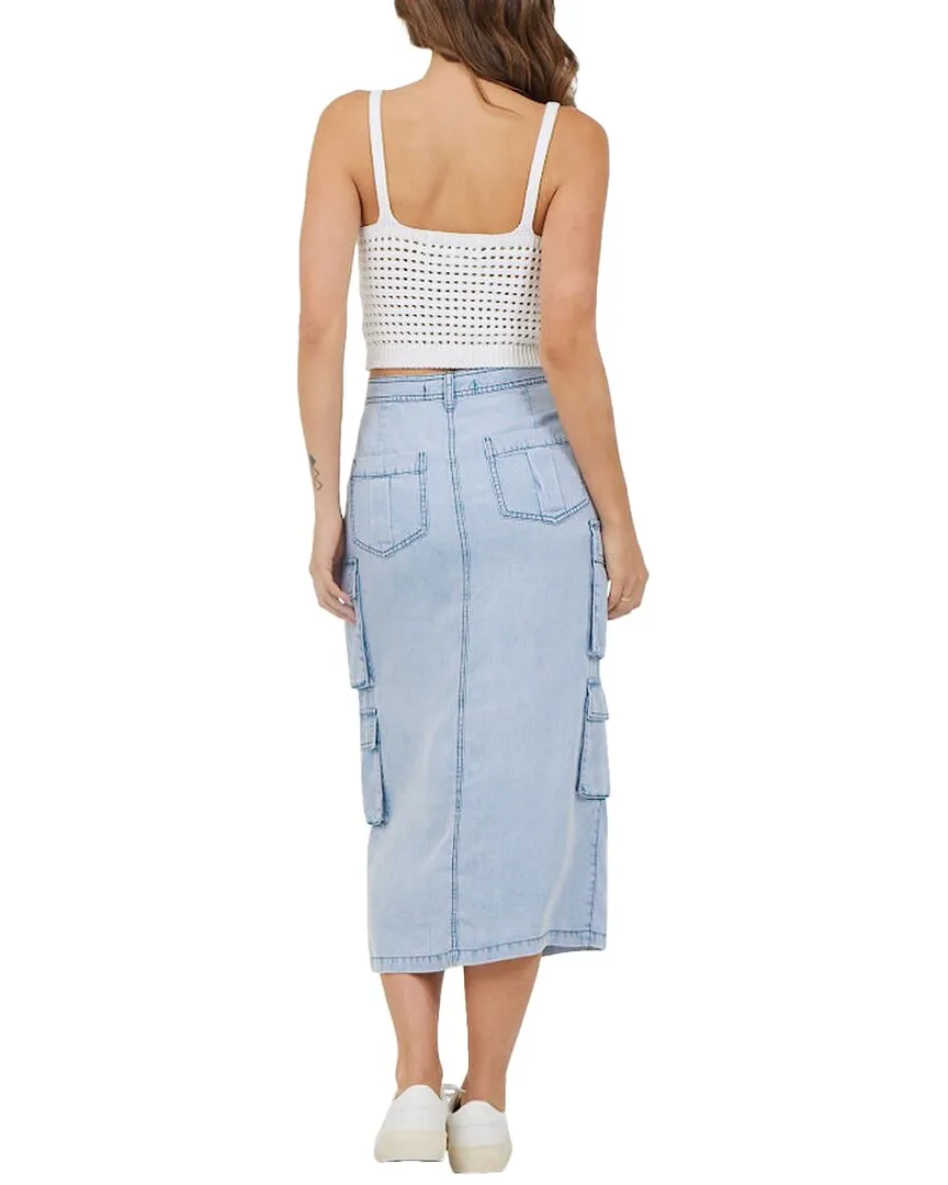 Vintage Havana Split Front Midi Skirt