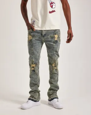 WAIMEA Stacked Moto Star Jeans