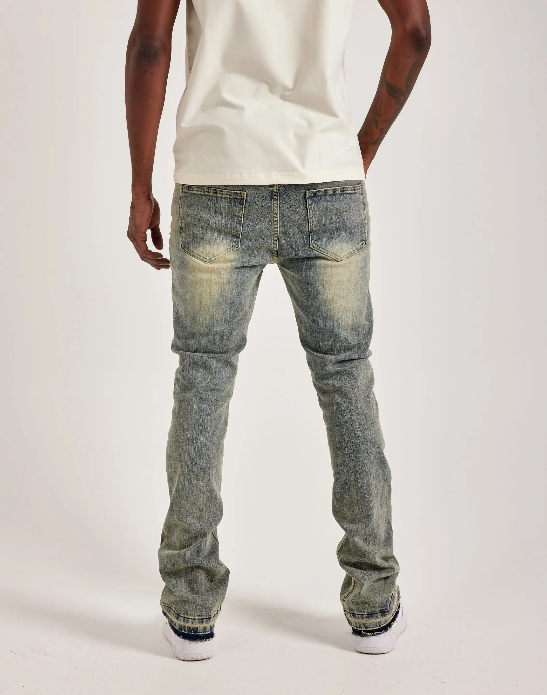 WAIMEA Stacked Moto Star Jeans