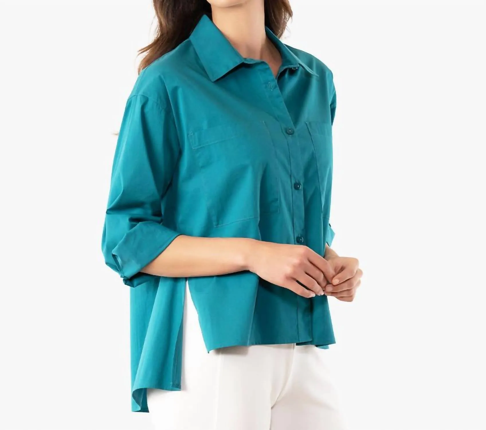 Wear Anywhere Shirt In Peacock