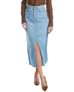 Weekend Max Mara Gelada Linen-Blend Midi Skirt