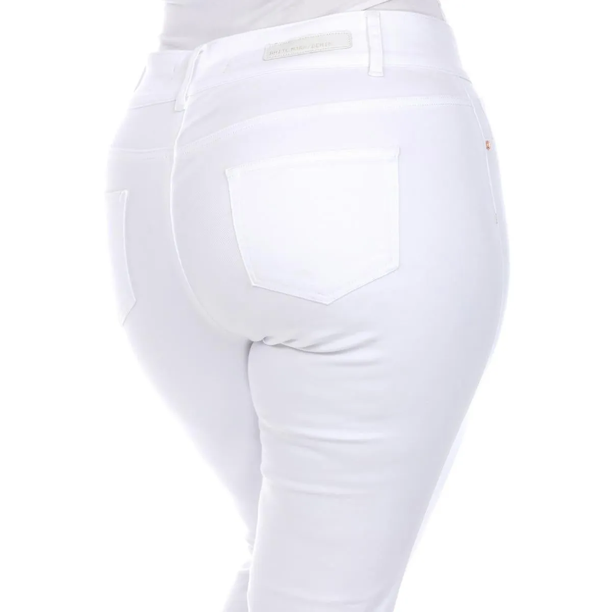 White Mark Womens Cropped Denim Capri Jeans