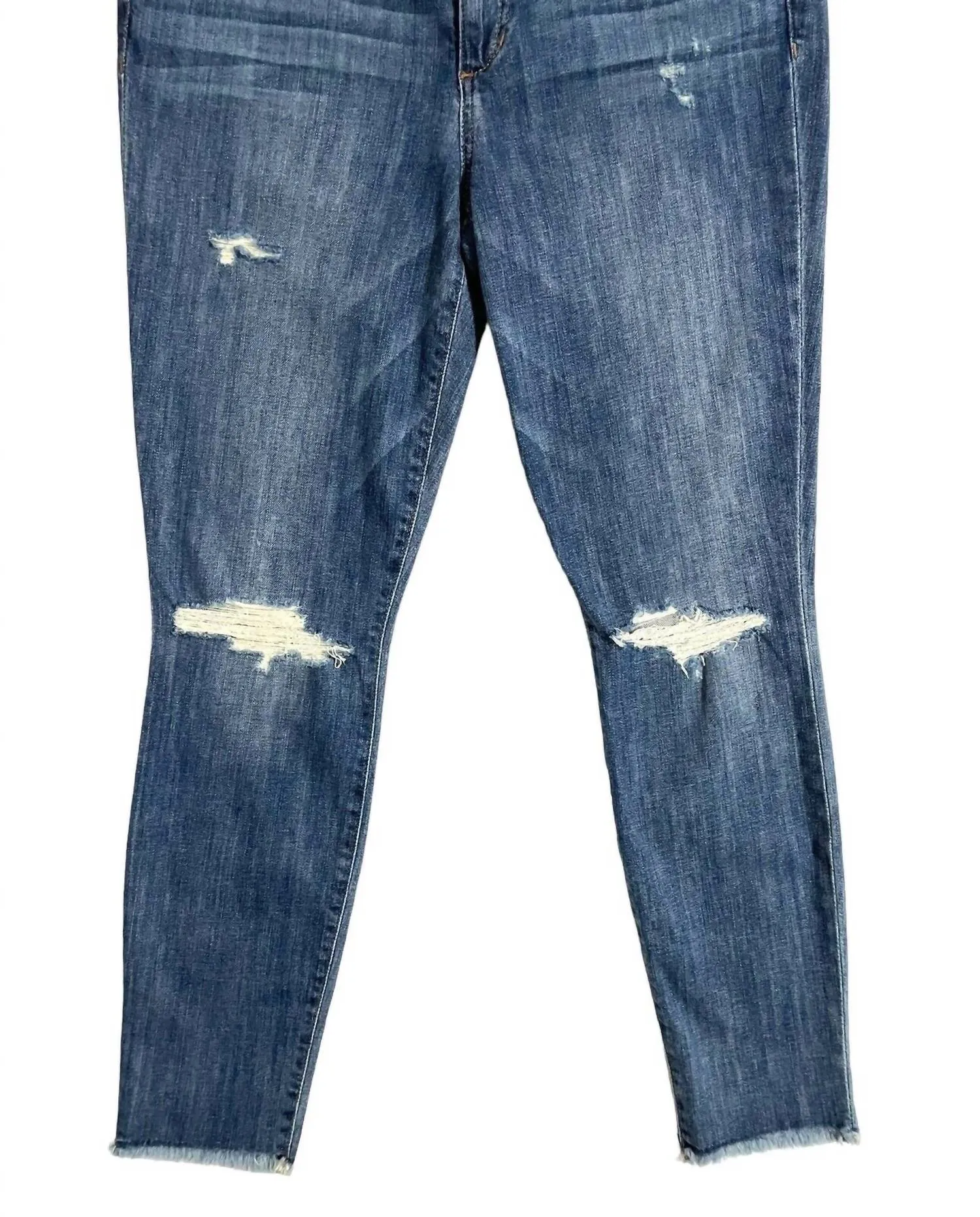 Women's Ava Ripped Distressed Skinny Ankle Jeans In Blue