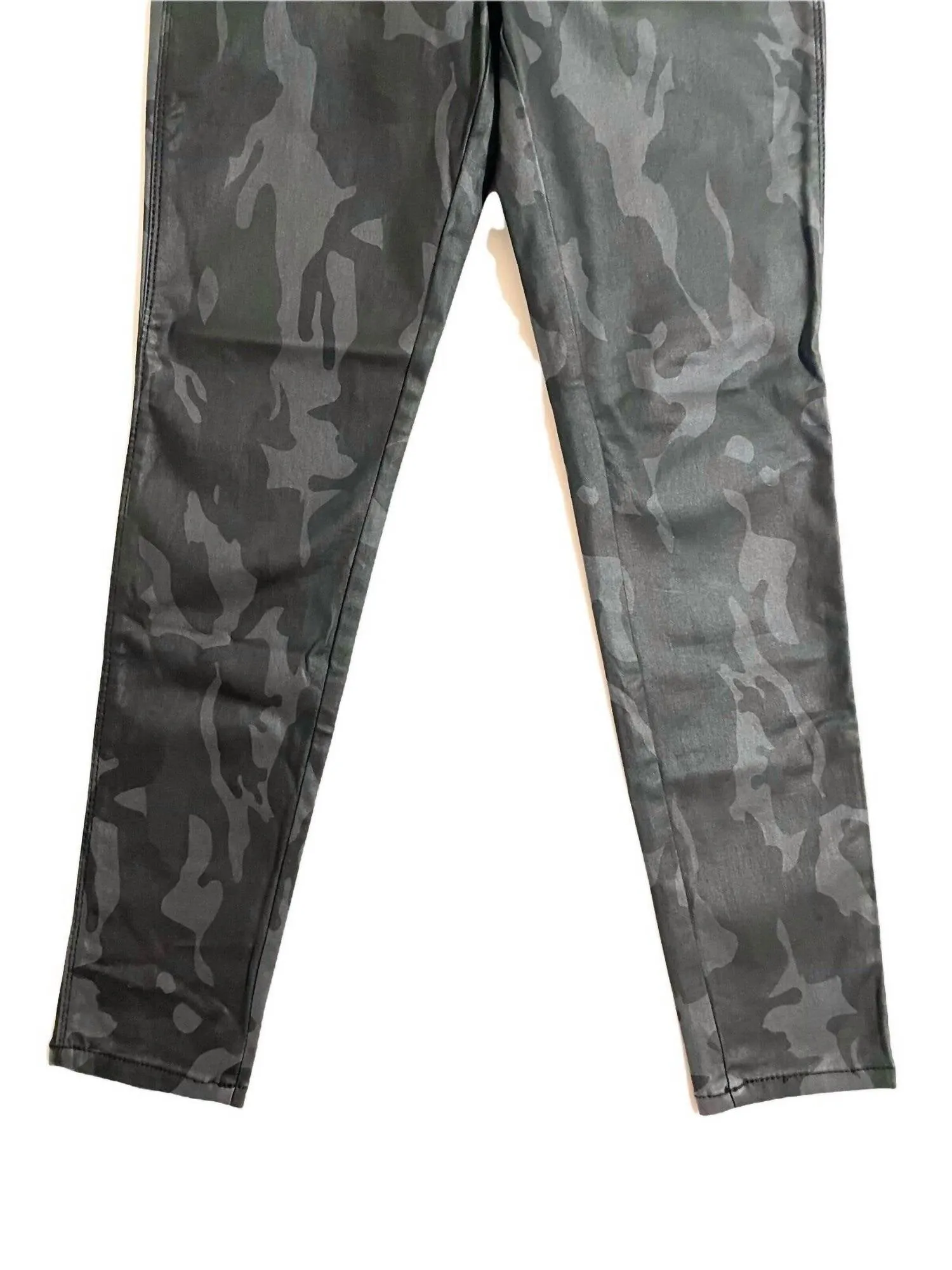 Women's Camo Coated Skinny Ankle Jeans In Gray
