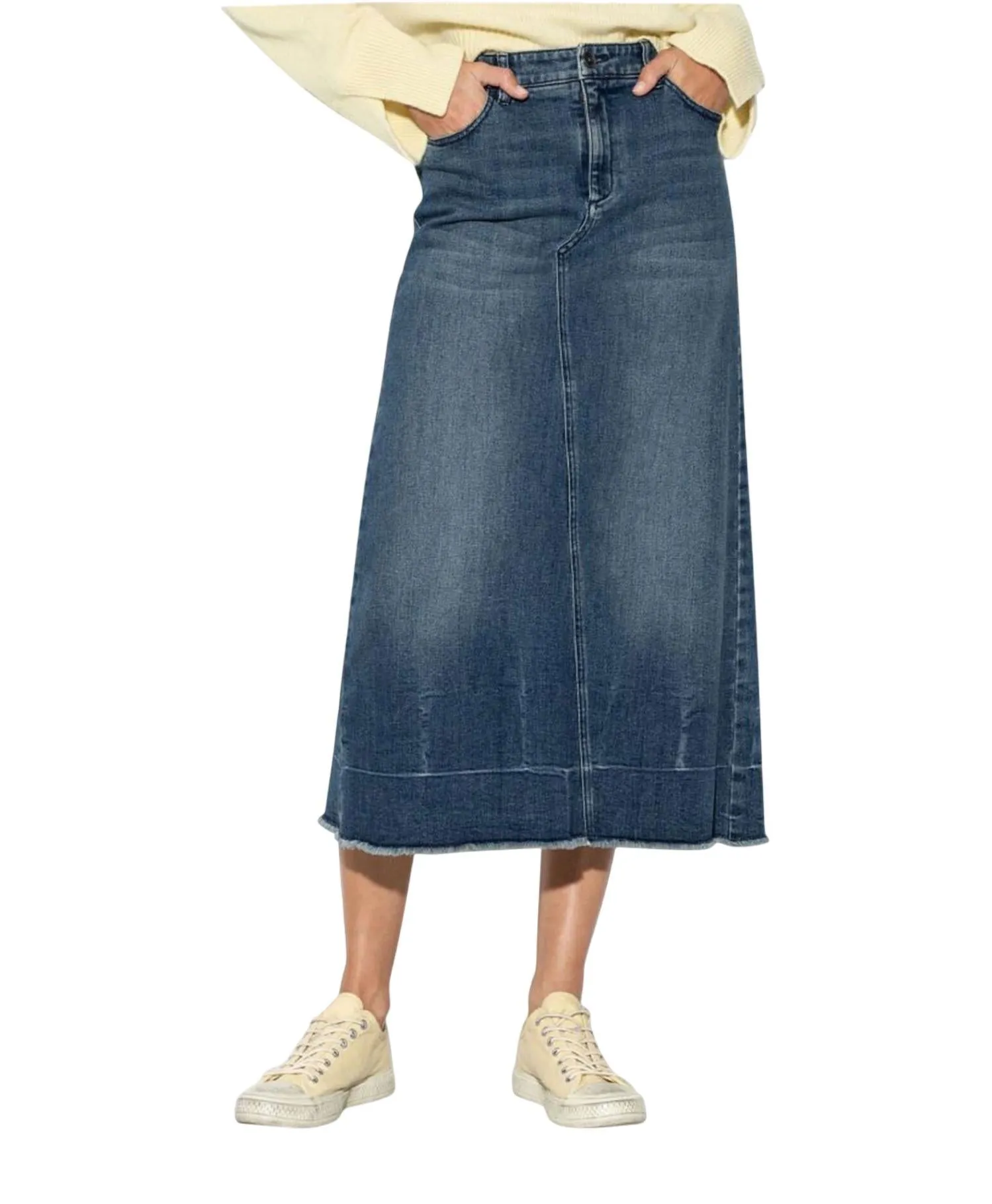 Women's Denim Maxi Skirt