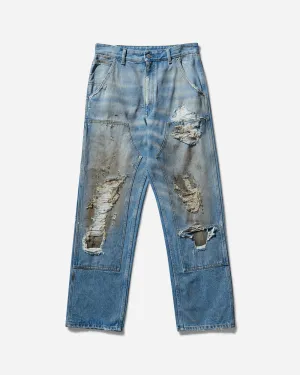 Women's Distressed Jeans Blue