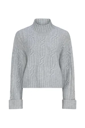 Women's Kensy Knit Sweater In Heather Gray