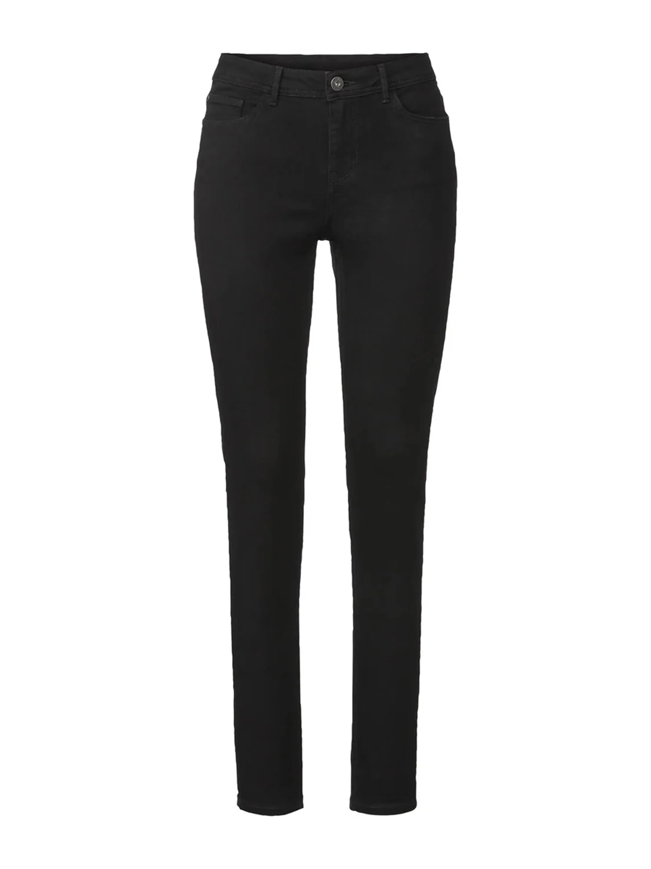 Women's Plain Skinny Jeans,Black