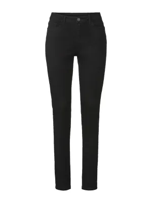 Women's Plain Skinny Jeans,Black