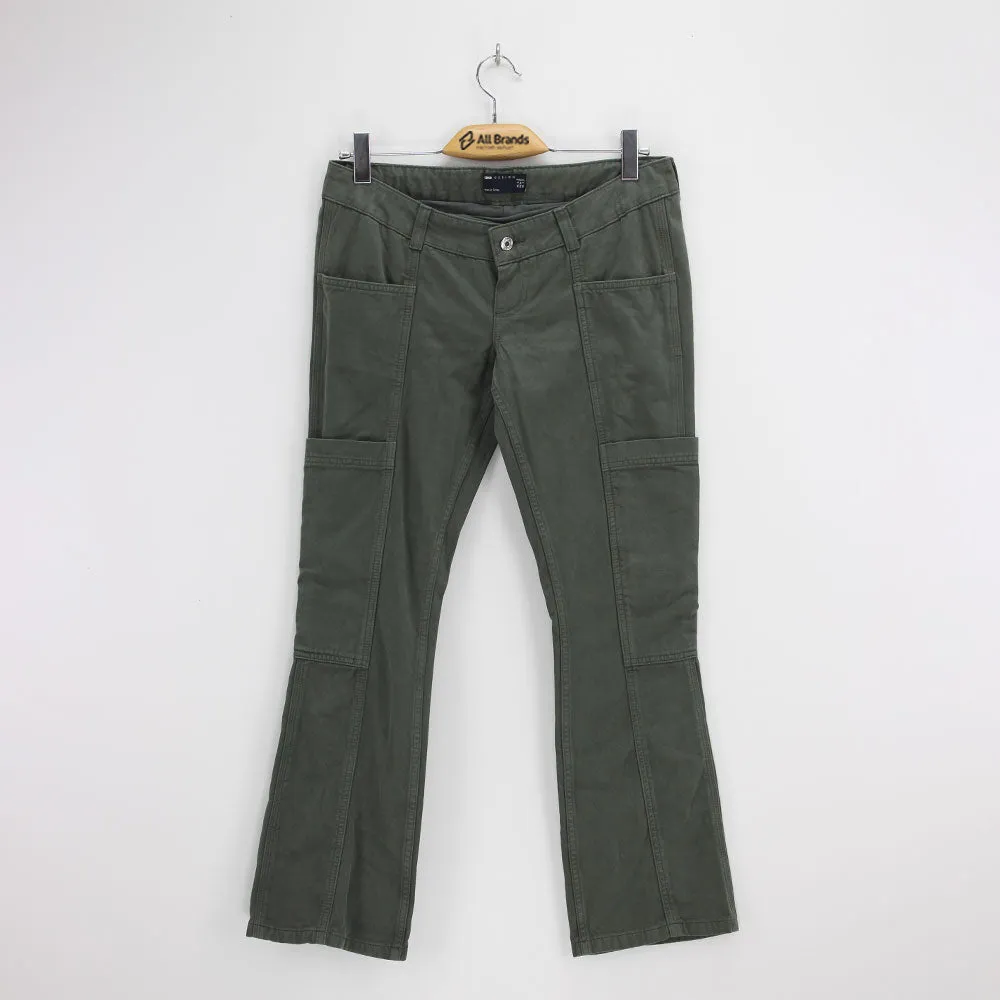Women's Plain Solid Jeans,Olive