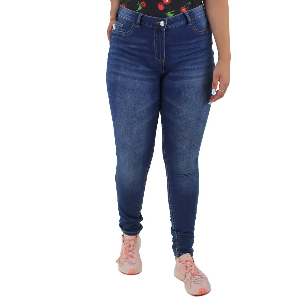Women's Regular Fit Jeans,Dark Blue