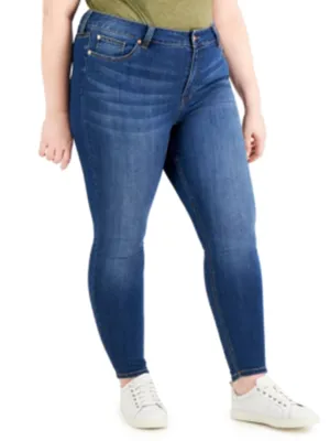 Women's Washed Skinny Jeans,Blue