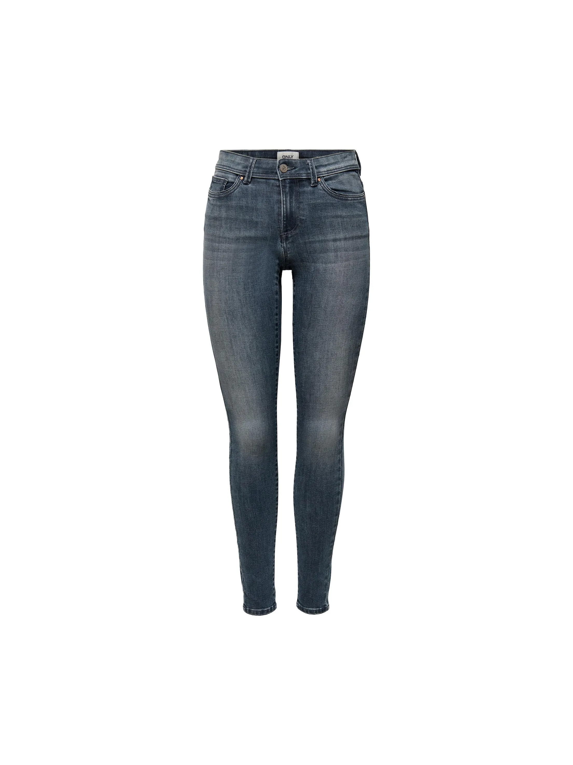 Women's Washed Skinny Jeans,Dark Blue