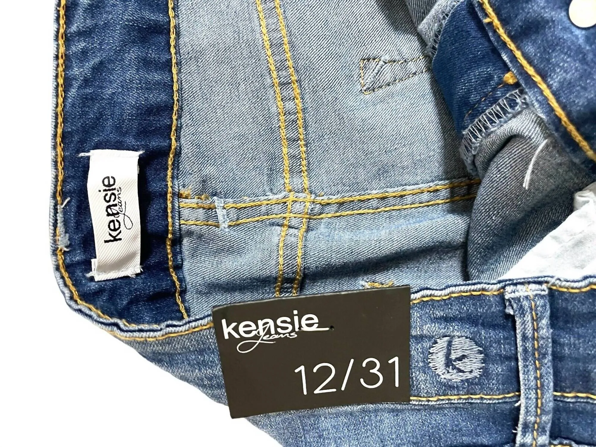 Women'seffortless Ankle Mid Rise Rolled Hem Jeans In Blue