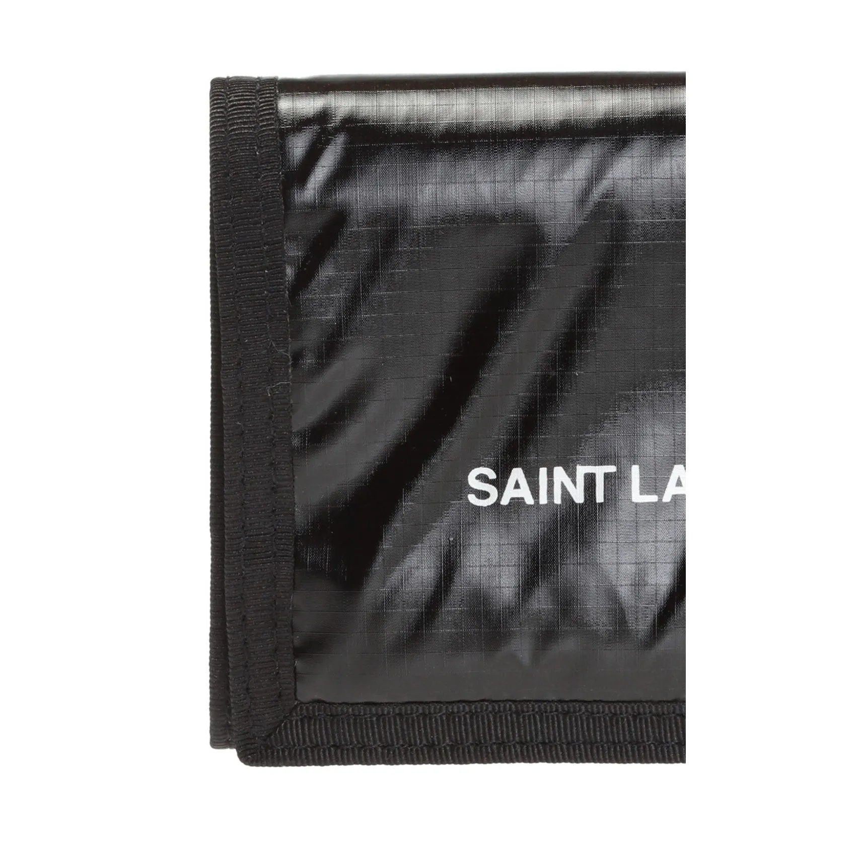Ysl Bags Saint Laurent Nuxx Ripstop Black Trifold Flap Wallet 588189