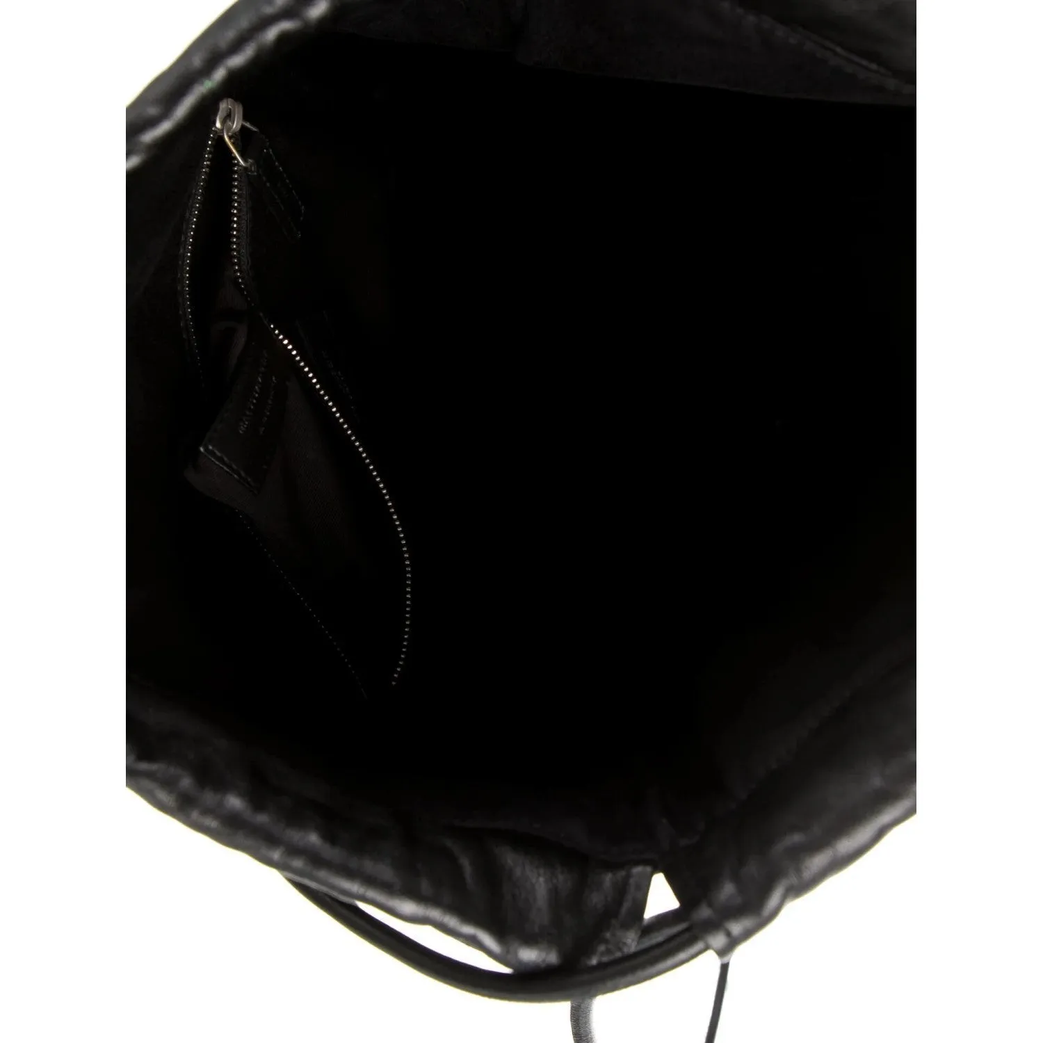 Ysl Bags Saint Laurent Teddy Black Canvas Palm Drawstring Backpack 553919