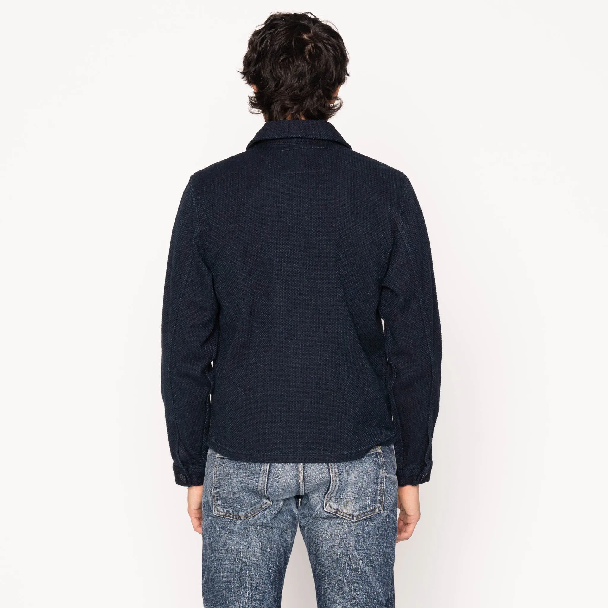 Zip Jacket - Indigo Sashiko