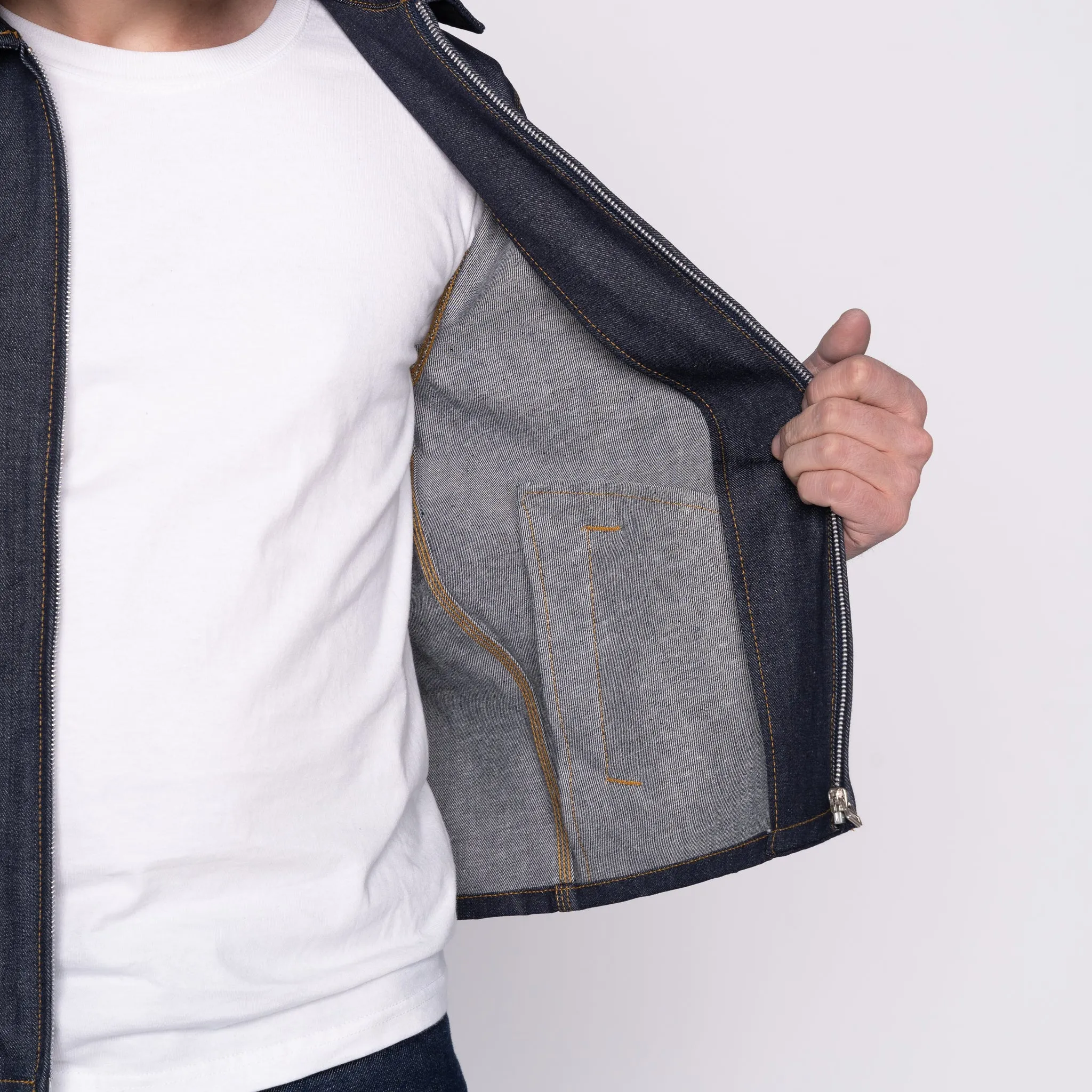 Zip Jacket - Left Hand Twill Denim