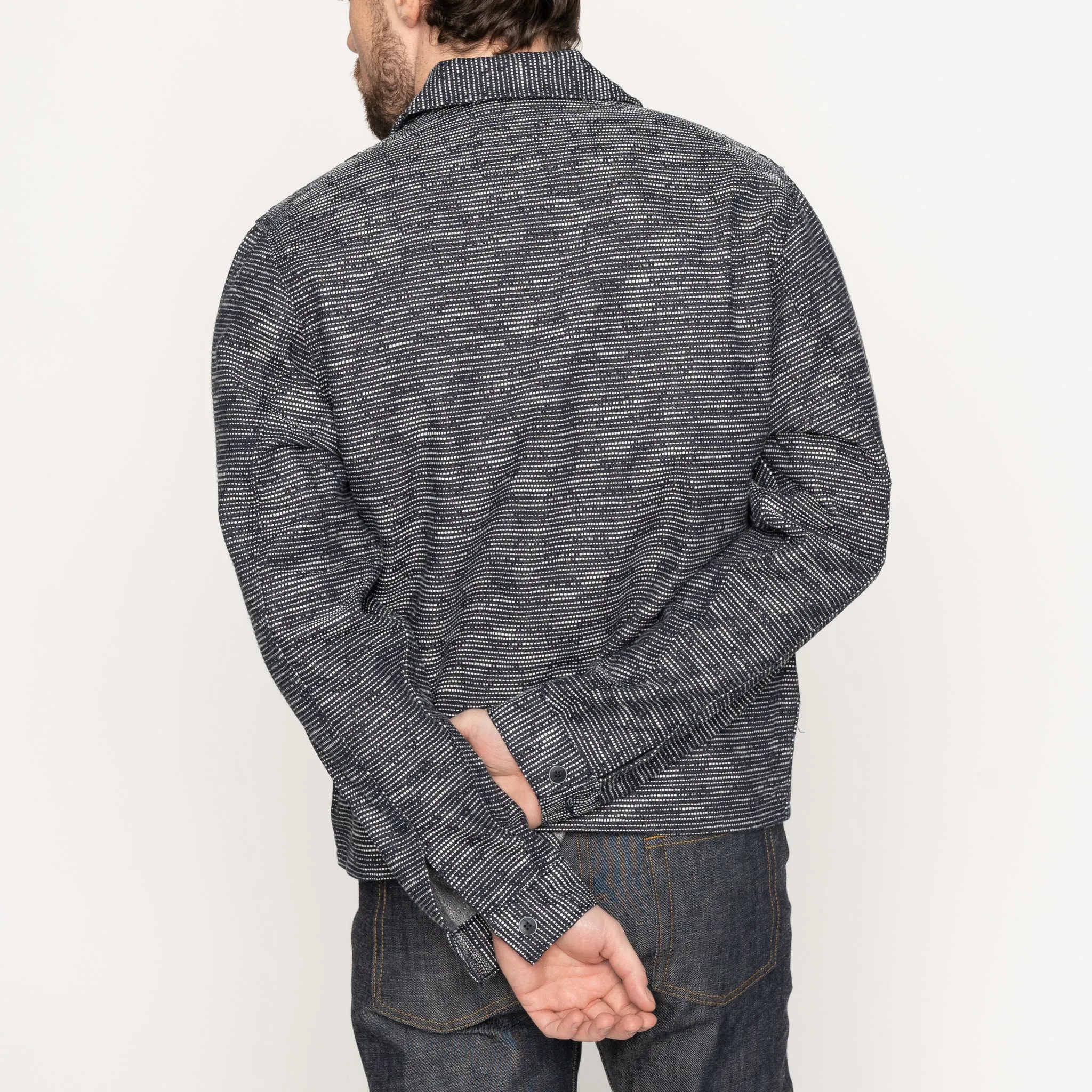 Zip Jacket - Slub Sashiko  Denim