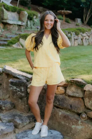 Zoey Eyelet Embroidery Shorts - Final Sale 40% off in cart